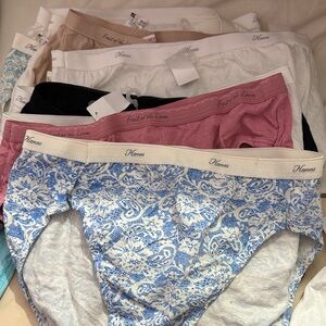 Fruit of the Loom Women's Panties - Floral Blue, Pink, Black, White, Tan